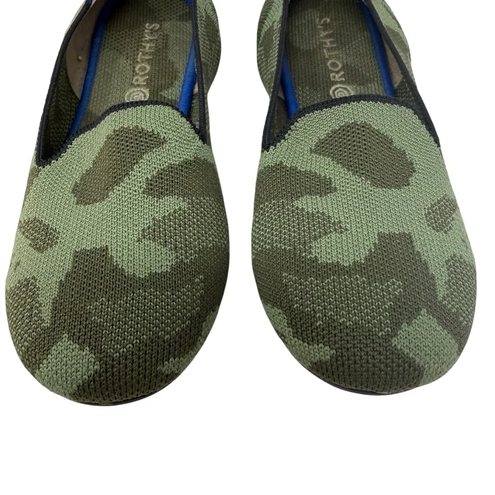 Rothy’s Girls Size 3 Camo flats slip on shoes knit loafers